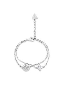 Guess Bransoletka JUBB0 6469JW Srebrny. Szare bransoletki Guess, srebrne. Za 299,99 zł.