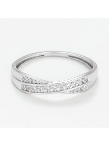 DIAMANTA Złoty pierścionek z diamentami rozmiar: 52. Szare pierścionki DIAMANTA, z diamentem, złote. Za 1 024,99 zł.