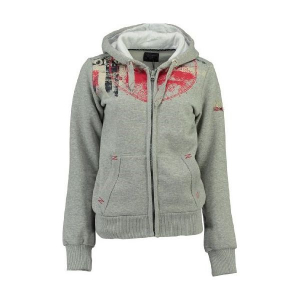 Geographical Norway Bluza Damska Gasmine M Szara. Szare bluzy marki Geographical Norway, z nadrukiem. W wyprzedaży za 189,00 zł.