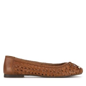 Baleriny Lasocki. Brązowe balerinki Lasocki, bez wzorów, bez obcasa, bez zapięcia. Za 199,99 zł.