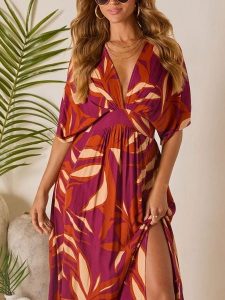 LA Angels Sukienka w kolorze bordowym rozmiar: S. Czerwone sukienki LA Angels, s, bez wzorów, bez kołnierzyka, bez ramiączek, maxi. Za 173,99 zł.