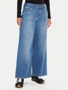 Guess Jeans Jeansy W5YA0O D0022 Niebieski Regular Fit. Niebieskie jeansy Guess Jeans, z aplikacjami, z jeansu. Za 399,99 zł.