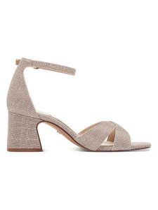 S.Oliver Sandały w kolorze beżowym na obcasie rozmiar: 38. Brązowe sandały s.Oliver, bez wzorów, z otwartym noskiem, bez obcasa, na koturnie, bez zapięcia. Za 117,13 zł.