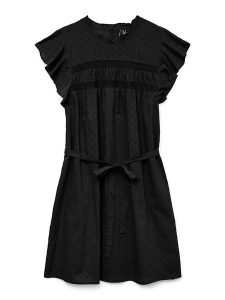 Vero Moda Sukienka w kolorze czarnym rozmiar: XS. Czarne sukienki Vero Moda, xs, bez wzorów, z bawełny, bez kołnierzyka, bez ramiączek, mini. Za 70,24 zł.