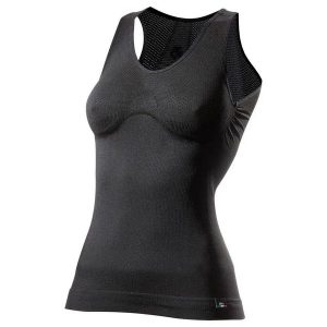 Damski tank top Sixs FSMG V2. Czarne topy SIXS, xxl, bez wzorów, z materiału, eleganckie, bez kołnierzyka, bez ramiączek. Za 196,50 zł.