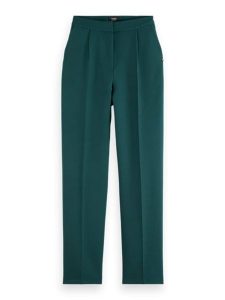 Scotch & Soda Spodnie w kolorze morskim rozmiar: W32/L32. Niebieskie spodnie z wysokim stanem Scotch & Soda, bez wzorów, z materiału, z podwyższonym stanem. Za 171,28 zł.