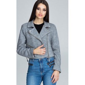 Kurtka ramoneska m607. Szare kurtki Global. Za 239,00 zł.
