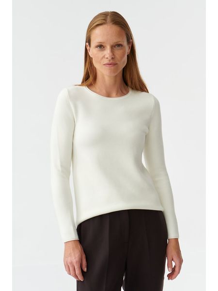 TATUUM Koszulka "Wiko" w kolorze kremowym rozmiar: XL. Brązowe bluzki Tatuum, xl, bez wzorów, bez kołnierzyka, bez ramiączek. Za 143,56 zł.