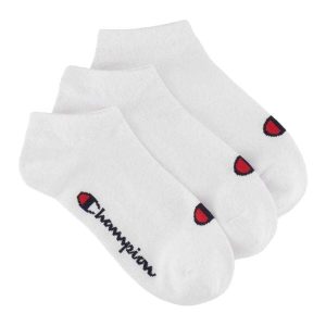 Skarpetki Unisex Z Logo Dla Dorosłych (zestaw 3 Sztuk). Białe skarpetki Champion, bez wzorów. Za 61,99 zł.