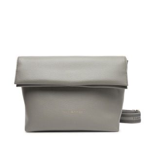 Torebka Tommy Hilfiger. Szare listonoszki TOMMY HILFIGER, bez wzorów, bez dodatków. Za 409,99 zł.