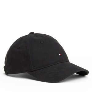 Czapka z daszkiem Tommy Hilfiger. Czarne czapki TOMMY HILFIGER, bez wzorów. Za 149,99 zł.