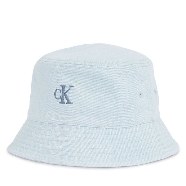 Kapelusz Calvin Klein. Niebieskie kapelusze Calvin Klein, bez wzorów, z denimu. Za 189,99 zł.