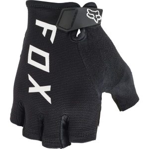 Rękawiczki rowerowe dla dorosłych FOX Ranger Gel Short. Czarne rękawiczki FOX RACING, bez wzorów, z elastanu. Za 71,00 zł.