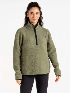 Dare 2b Bluza polarowa "Slide Out" w kolorze khaki rozmiar: 44. Brązowe bluzy Dare 2b, bez wzorów, z polaru, bez kaptura. Za 99,80 zł.