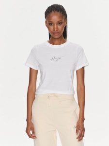 Hugo T-Shirt Classic 50508289 Biały Regular Fit. Białe t-shirty Hugo, l, bez wzorów, z bawełny, bez kołnierzyka, bez ramiączek. Za 129,99 zł.