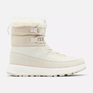 Buty do chodzenia damskie Columbia Slopeside Peak Luxe. Brązowe buty trekkingowe Columbia, bez zapięcia. Za 522,99 zł.