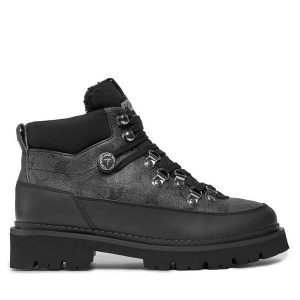 Trapery JOOP!. Czarne buty zimowe JOOP!, bez obcasa, bez zapięcia. Za 669,99 zł.