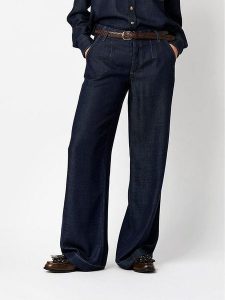 Toni Dżinsy - Comfort fit - w kolorze granatowym rozmiar: 40. Niebieskie jeansy Toni, z aplikacjami, ze skóry, z podwyższonym stanem. Za 152,99 zł.