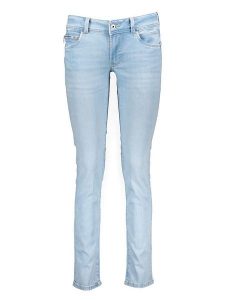 Pepe Jeans Dżinsy - Slim fit - w kolorze błękitnym rozmiar: W25/L30. Niebieskie jeansy Pepe Jeans, z aplikacjami, z jeansu. Za 144,92 zł.
