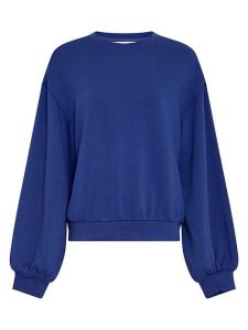 MOSS COPENHAGEN Bluza "Brionna Ima" w kolorze niebieskim rozmiar: S/M. Niebieskie bluzy Moss Copenhagen, m, bez wzorów, bez kaptura. Za 165,99 zł.