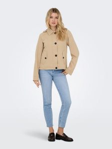 ONLY Kurtka przejściowa w kolorze beżowym rozmiar: XL. Brązowe kurtki ONLY, xl, bez wzorów, bez kaptura. Za 165,99 zł.