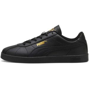 Adidasy Puma Club II SL, Dla obu płci. Czarne buty sportowe Puma, bez wzorów, ze skóry ekologicznej, bez zapięcia. Za 490,00 zł.