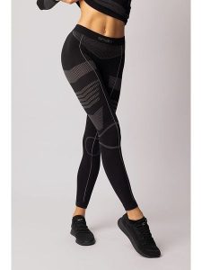 Spaio Legginsy termiczne "Thermo-Evo" w kolorze czarno-szarym rozmiar: XL. Czarne legginsy Spaio, bez wzorów, z materiału. Za 148,95 zł.