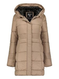 Geographical Norway Parka "Deneza" w kolorze szarobrązowym rozmiar: XL. Brązowe płaszcze Geographical Norway, xl, bez wzorów, bez kaptura. Za 241,56 zł.