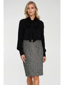 Nife Spódnica w kolorze antracytowym rozmiar: 40. Czarne spódnice Nife, bez wzorów, mini. Za 139,20 zł.