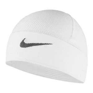 Elastyczna Czapka Z Dzianiny Z Logo. Białe czapki Nike, bez wzorów, z dzianiny. Za 141,99 zł.