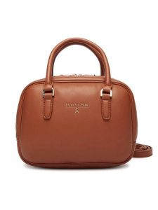 Patrizia Pepe Torebka 8B0320/L113-B111 Brązowy. Brązowe kuferki Patrizia Pepe, bez wzorów, ze skóry, bez dodatków. Za 1 439,00 zł.