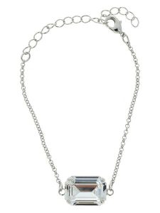 Otazu Bransoletka z kryształem Swarovski rozmiar: onesize. Szare bransoletki Otazu, z kryształem, z mosiądzu. Za 126,99 zł.