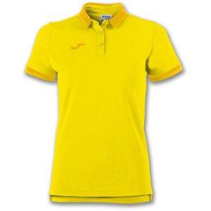 Koszulka polo do tenisa damska Joma Bali II. Żółte bluzki JOMA, s, bez wzorów, sportowe, bez kołnierzyka, bez ramiączek. W wyprzedaży za 115,00 zł.