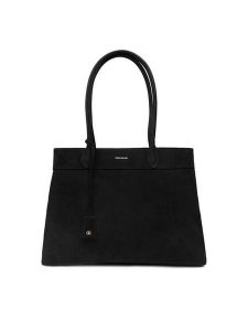 Gino Rossi Torebka EO-LOLA-LA513-114-1 Czarny. Czarne shopper bag Gino Rossi, bez wzorów, ze skóry, bez dodatków. Za 279,99 zł.