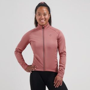 Kurtka rowerowa damska Rogelli Essential II softshell. Brązowe kurtki Rogelli, bez wzorów, z softshellu, bez kaptura. Za 367,00 zł.