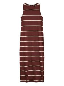 Vero Moda Sukienka w kolorze brązowym rozmiar: L. Brązowe sukienki Vero Moda, na co dzień, l, bez wzorów, z bawełny, bez kołnierzyka, bez ramiączek, maxi, proste. Za 83,03 zł.