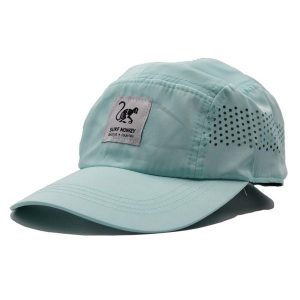 Czapka sportowa - Bieganie - Szybkoschnąca (Turkusowy). Niebieskie czapki SURF MONKEY, bez wzorów, z materiału, sportowe. Za 135,96 zł.
