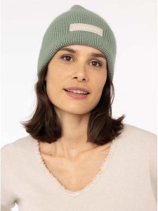Zwillingsherz Czapka "Uni Patch" w kolorze zielonym rozmiar: onesize. Zielone czapki Zwillingsherz, bez wzorów, z materiału. Za 140,86 zł.