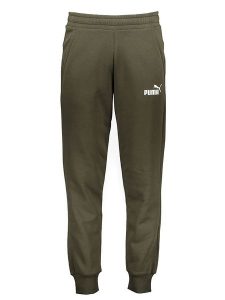 Puma Spodnie dresowe "C- PMA ESS" w kolorze khaki rozmiar: S. Brązowe spodnie dresowe Puma, s, bez wzorów, z dresówki. Za 100,99 zł.