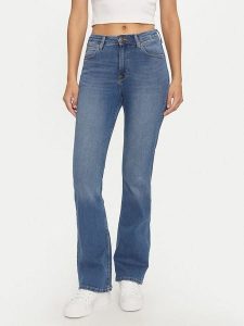 Lee Dżinsy - Bootcut fit - w kolorze niebieskim rozmiar: W27/L31. Niebieskie jeansy Lee, z aplikacjami, z podwyższonym stanem. Za 166,88 zł.