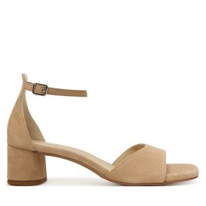 Sandały Vagabond Shoemakers. Brązowe sandały Vagabond Shoemakers, bez wzorów, bez obcasa, na słupku, bez zapięcia. Za 539,99 zł.