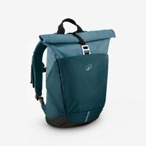 Plecak turystyczny Quechua NH500 Escape Rolltop 16+4 litry. Niebieskie plecaki QUECHUA. Za 129,99 zł.