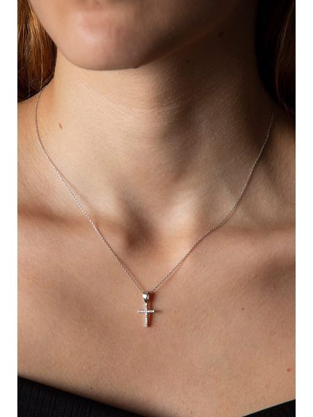 Lodie Silver Srebrny naszyjnik z zawieszką - dł. 42 cm rozmiar: onesize. Szare naszyjniki Lodie Silver, z cyrkonią, srebrne. Za 47,94 zł.