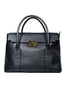 Maison héritage PARIS Skórzana torebka "Elara" w kolorze czarnym - 36 x 26 x 12 cm rozmiar: onesize. Czarne torebki klasyczne Maison héritage PARIS, bez wzorów, z materiału, przez ramię, bez dodatków. Za 312,52 zł.