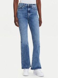 Tommy Jeans Jeansy Sylvia DW0DW20654 Niebieski Flare Fit. Niebieskie jeansy Tommy Jeans, bez wzorów, z bawełny. Za 299,99 zł.