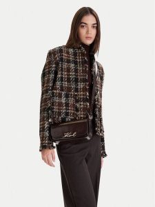 KARL LAGERFELD Torebka A4W30041 Brązowy. Brązowe torebki klasyczne KARL LAGERFELD, bez wzorów, ze skóry, bez dodatków. Za 692,99 zł.