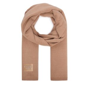 Szalik Guess. Brązowe szaliki Guess, z aplikacjami. Za 234,99 zł.