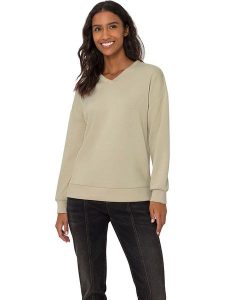 Heine Bluza w kolorze beżowym rozmiar: 42. Brązowe bluzy Heine, bez wzorów, bez kaptura. Za 57,06 zł.