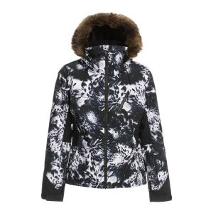 Kurtka narciarska damska Roxy Insulated Snow 15K. Czarne kurtki sportowe Roxy, na zimę, xs, bez wzorów, bez kaptura, narciarskie. Za 569,99 zł.