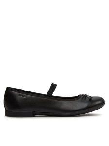 Geox Baleriny J Plie' B J3455B 00043 C9997 D Czarny. Czarne balerinki Geox, bez wzorów, ze skóry, bez obcasa, bez zapięcia. Za 249,99 zł.
